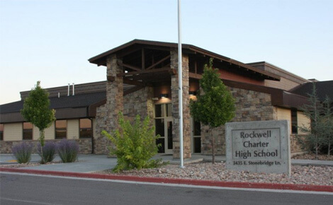 Trường trung học công lập Rockwell Charter High School - bang Utah (E)